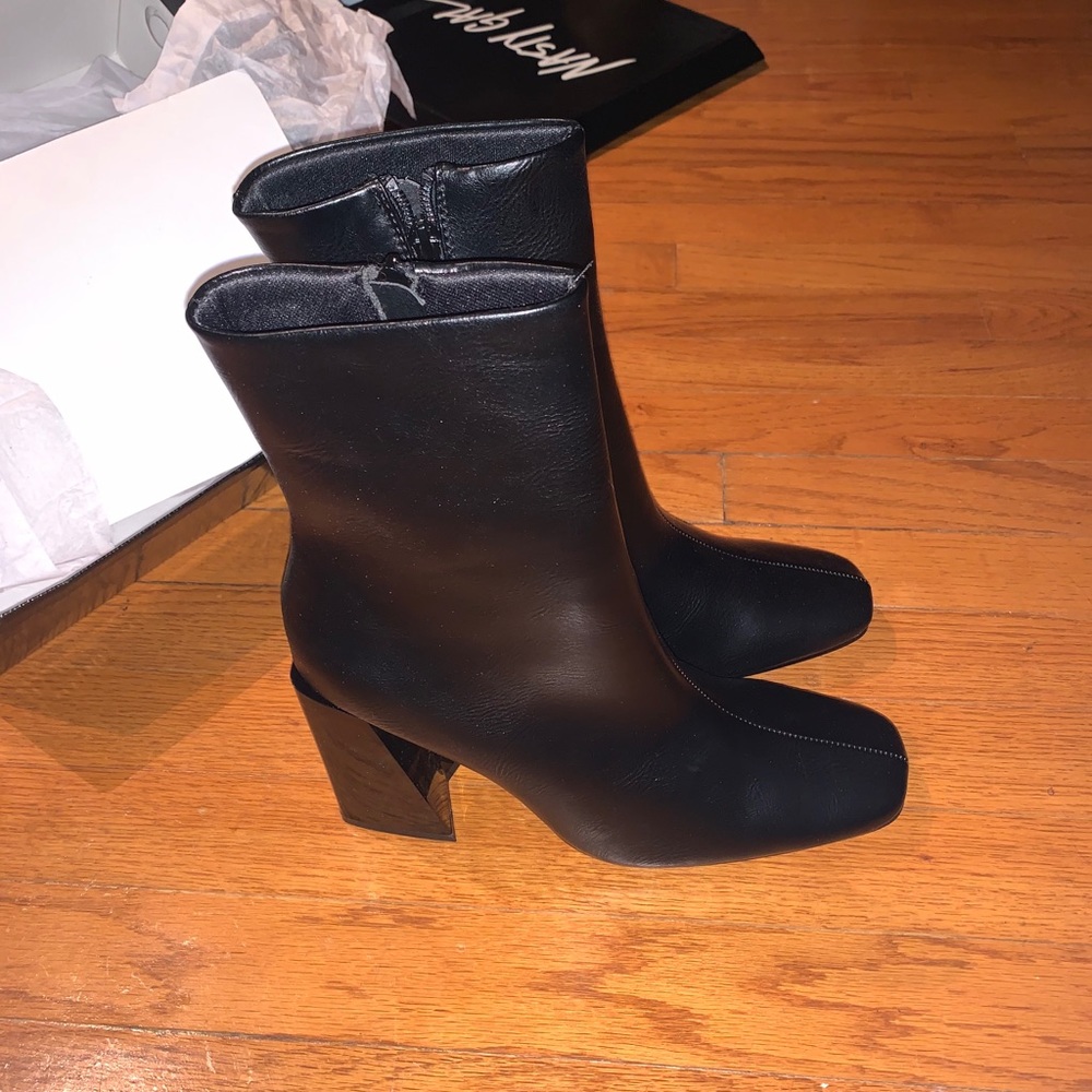 Nasty Gal Faux Leather Ankle Bootie